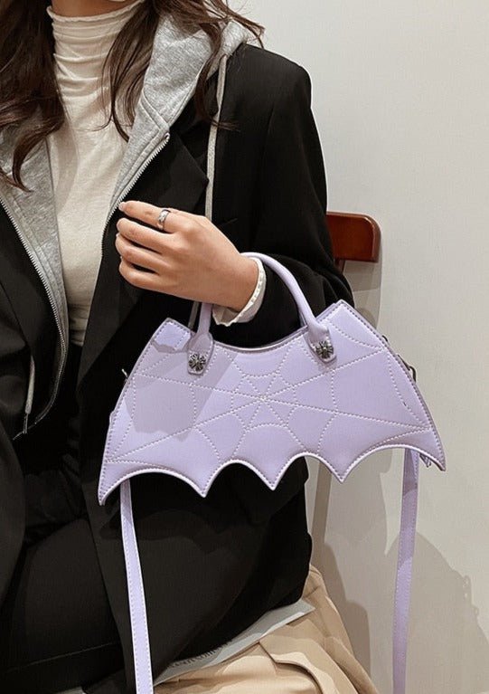 Bat Queen Pastel Goth Crossbody Bag - In Control Clothing