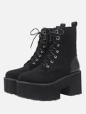 Black Platform Boots - In Control Clothing