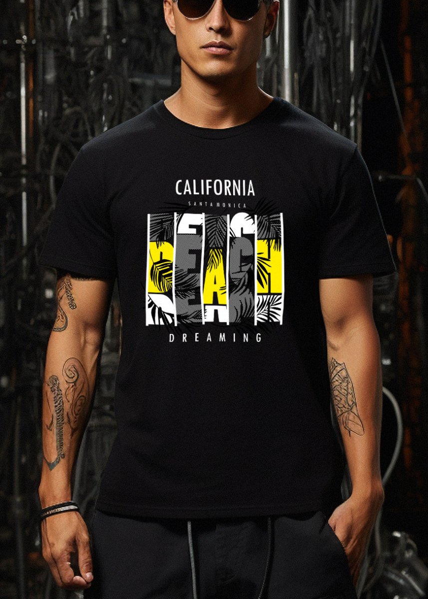 California Dreaming Tropical Graphic T-Shirt - In Control Clothing