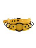 Caution Yellow Cyberpunk Choker Necklace - In Control Clothing