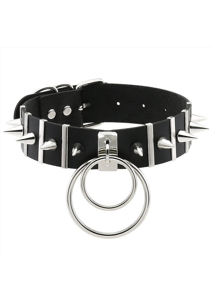 Metal ring choker top