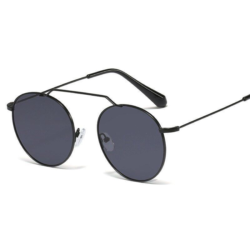 Colorful Metal Round Frame Sunglasses - In Control Clothing