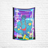 Cyberpunk Bara Cotton Linen Wall Tapestry 40"x 60" - In Control Clothing
