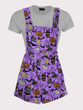 Haunted Horror Overall Pattern Overalls - In Control Clothing