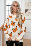 Long Sleeve Butterfly Sweater - In Control Clothing
