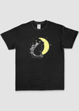 Mystical Moon Cat Graphic T-Shirt - In Control Clothing