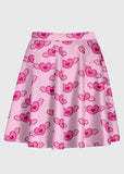Pink Heart Angel Wing Kawaii Skirt - In Control Clothing
