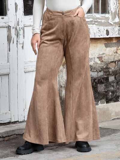 Plus Size Flare Pants In Control Clothing