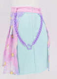 Plus Size Kawaii Fairy Kei Chain Pleated Skirt - In Control Clothing