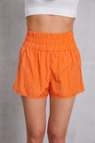 Solid Color Elastic Waist Shorts - In Control Clothing