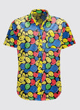 Twisted Smiley Black Pattern Shirt - In Control Clothing