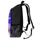 Purple Fantasy Scene Backpack with Eye Motif