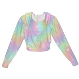 Womens Pastel Aesthetic Cropped Jacket