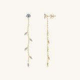 1.38 Carat Moissanite 925 Sterling Silver Leaf Earrings - In Control Clothing