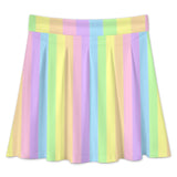 Pastel Rainbow Skater Skirt
