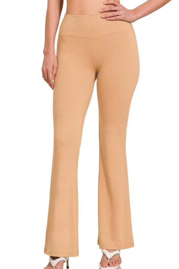 Zenana Buttery Soft Flare Leg High Waist Yoga Pants