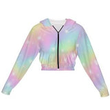 Womens Pastel Aesthetic Cropped Jacket