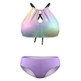 Plus Size Kawaii Galaxy Two-piece Swimsuit