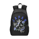 tokyo japan Fabric Backpack with Side Mesh Pockets (Model 1659)