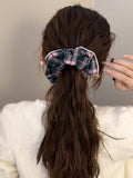 3 - Piece Plaid Contrast Elastic Hair Scrunchy