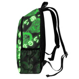 Japanese Demon Mask Backpack - Neon Green Edition