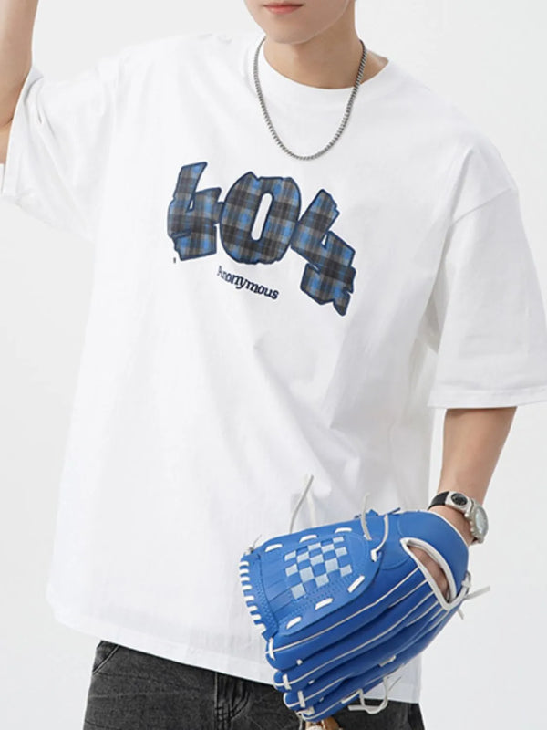Men's Plus Size Round Neck Half Sleeve T-Shirt