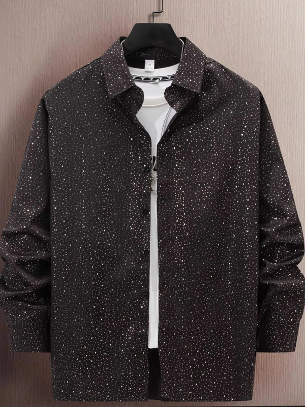 Men's Full Size Button Up Long Sleeve Shirt Plus Size