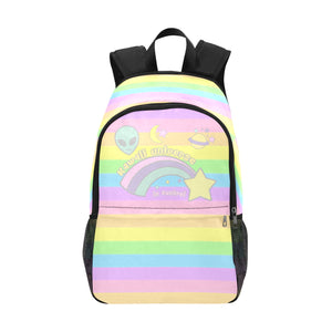 Rainbow Fairy Kei Backpack - Cute Kawaii Alien Theme