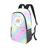 Kawaii Hamster Ramen Backpack - Pastel Rainbow Design