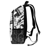 Black & White Anime Backpack - Manga Panel Art