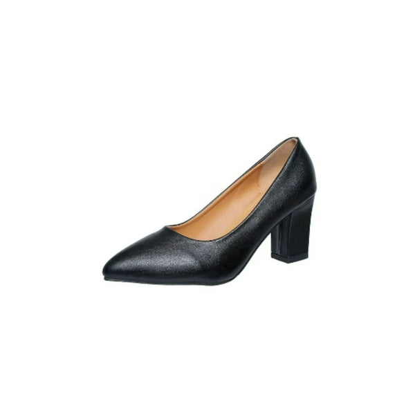 Point Toe Block Heels Pumps
