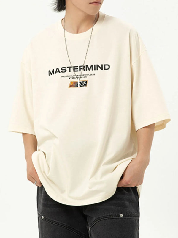 Men's Full Size Round Neck Half Sleeve T-Shirt Plus Size