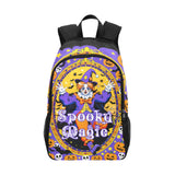 Spooky Magic Fabric Backpack with Side Mesh Pockets