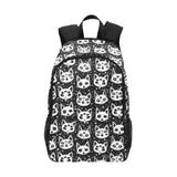 Black & White Cat Pattern Backpack