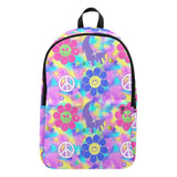 Peace And Love Backpack Fabric Backpack for Adult (Model 1659)