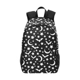 Moonlit Gothic Backpack with Starry Bat Print