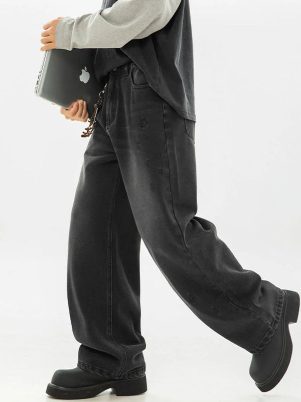 Men's Plus Size Wide Leg Jeans