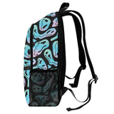 Cartoon Fabric Backpack with Side Mesh Pockets