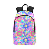 Peace And Love Backpack Fabric Backpack for Adult (Model 1659)