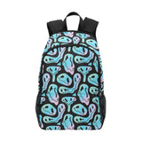 Cartoon Fabric Backpack with Side Mesh Pockets
