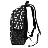 Moonlit Gothic Backpack with Starry Bat Print