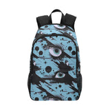 Blue and Black Abstract Backpack