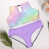 Plus Size Kawaii Galaxy Two-piece Swimsuit