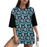 Trendy Trippy Smiley Mid-Sleeve Tee