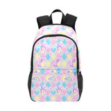 Adorable Kawaii Jester Backpack with Rainbows and Stars