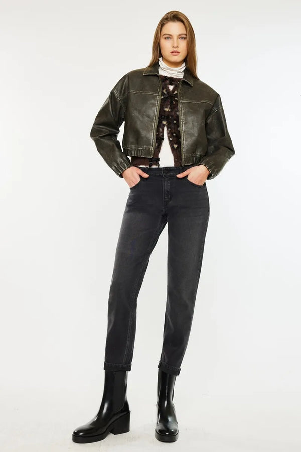 Kancan Slim Boyfriend Fit Jeans