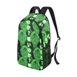 Japanese Demon Mask Backpack - Neon Green Edition