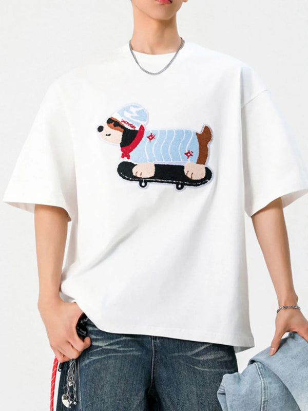 Men's Plus Size Graphic Round Neck Half Sleeve T-Shirt
