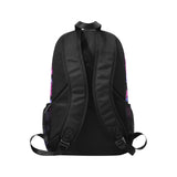 Retrowave Oni Mask Backpack with Vibrant Neon Colors
