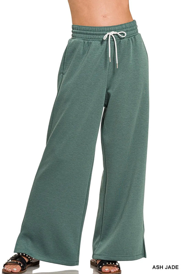 Zenana Scuba Drawstring Pants